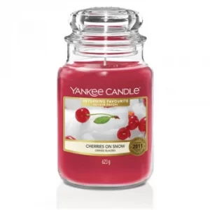 Image of Yankee Candle Cherries On Snow Scented Candle 623g