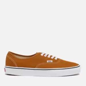 Image of Vans Mens Authentic Trainers - Color Theory Golden Brown - UK 11