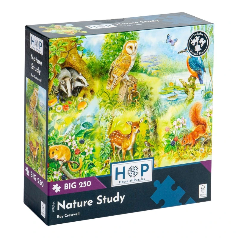 Image of The House Of Puzzles Nature Study, BIG 250 Piece Jigsaw Puzzle Multicolor Unisex
