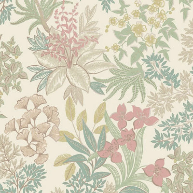Image of Full Bloom Wallpaper Cream / Pink Holden 14221