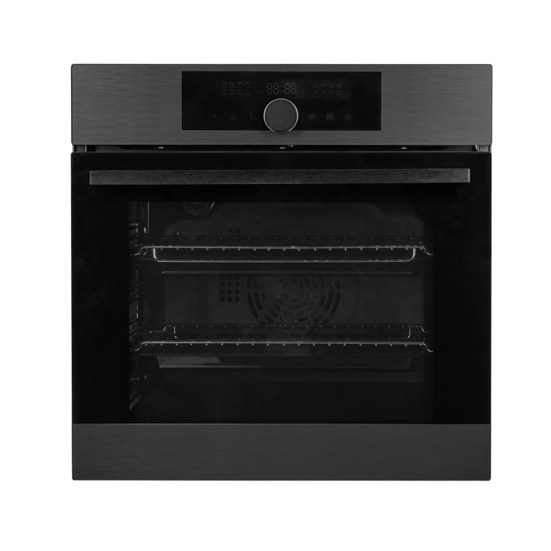 Image of SIA Single Electric Fan Oven Stainless Steel 60cm SIA BIPO76GM Black