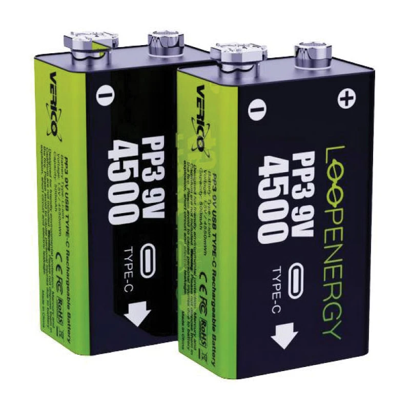 Image of VERICO LoopEnergy USB-C 9 V Block-Akku Li-Ion 500 mAh 7.4 2 St.