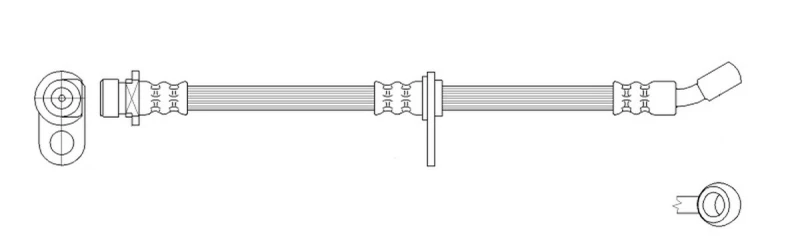 Image of K&K FT0495 Brake Hose Banjo Brake Hose (83)