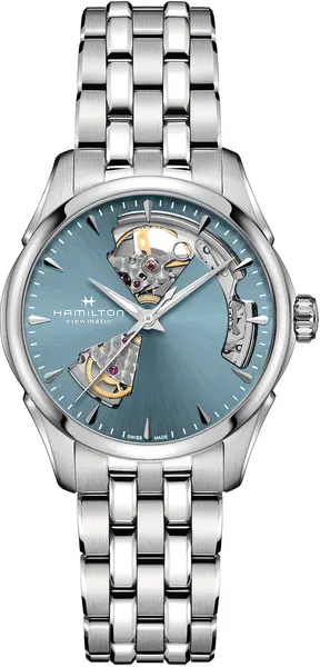 Image of Hamilton Watch Jazzmaster Open Heart Lady - Blue HM-1043