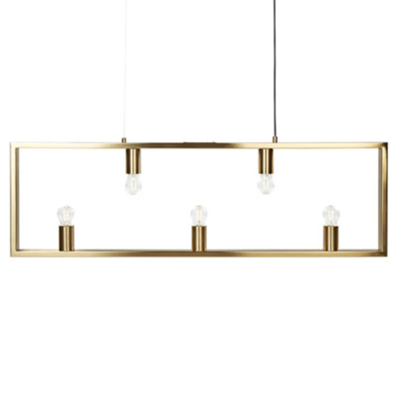 Image of Beliani Pendant Lamp Bayas Metal Brass
