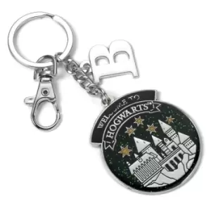 Image of Harry Potter Personalised Hogwarts Keyring B Initial