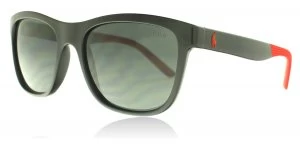 Image of Polo Ralph Lauren PH4120 Sunglasses Shiny Black 500187 55mm