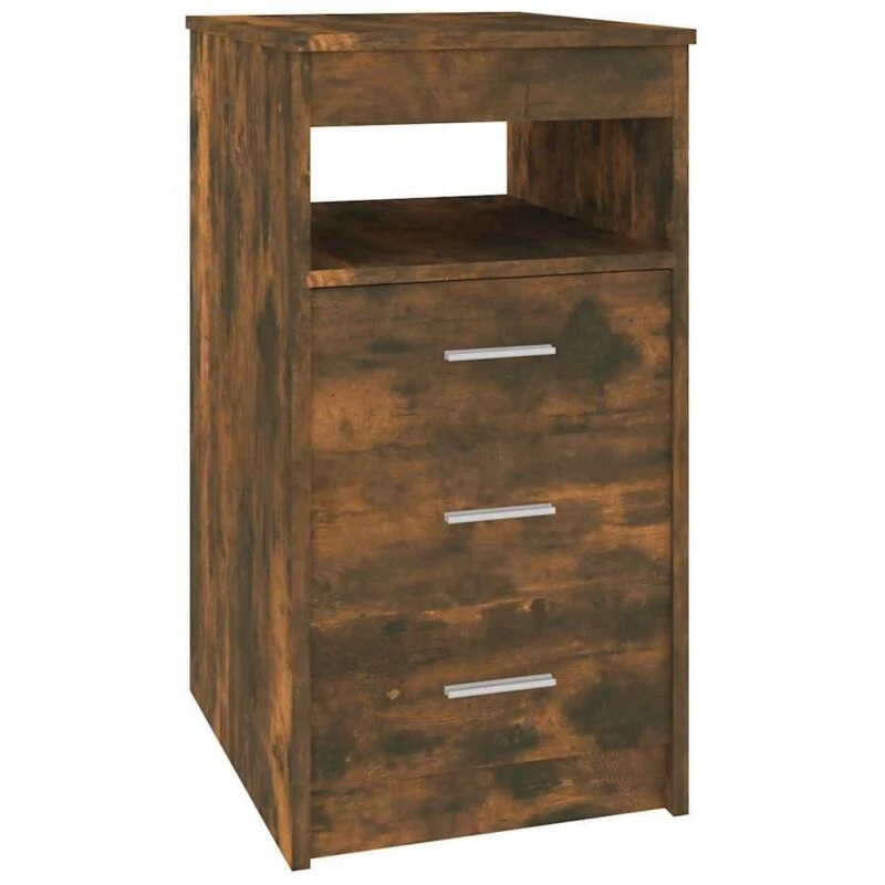 Image of VIDAXL Drawer Cabinet Smoked Oak 40x50x76cm Engineered Wood Vidaxl 8720286931585