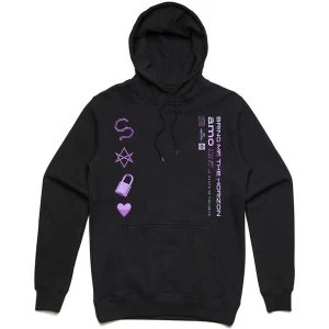 Image of Bring Me The Horizon - Amo Symbols Unisex X-Large Pullover Hoodie - Black