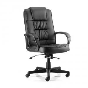 Image of Trexus Moore Executive With Arms Leather Black Ref EX000050