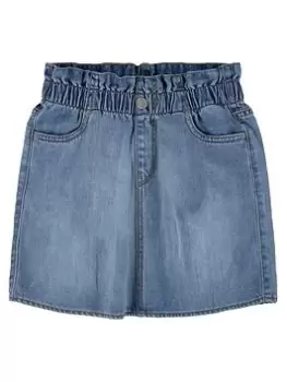 Image of Levis Girls High Rise Denim Skirt - Blue Size Age: 10 Years, Women