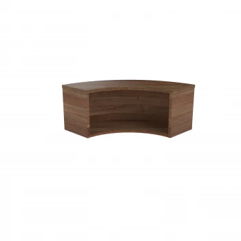 Image of Reception Modular Corner Hutch Unit - Dark Walnut