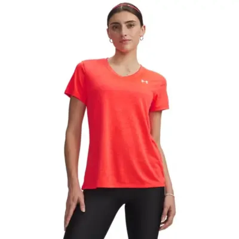 Image of Womens V-neck top Under Armour Tech Twist Rouge Female XS