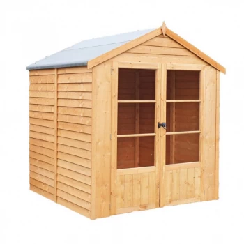 Image of Shire Oatland Overlap Summerhouse - 6ft x 6ft (1830mm x 1760mm)
