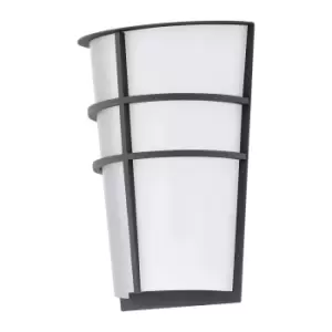 Image of IP44 Outdoor Wall Light Anthracite Modern Diffused Lantern 2.5W Built in LED