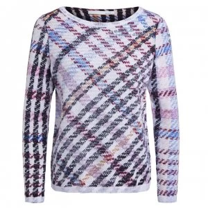 Image of Oui Fashion Jumper - WhiteBrown 0118