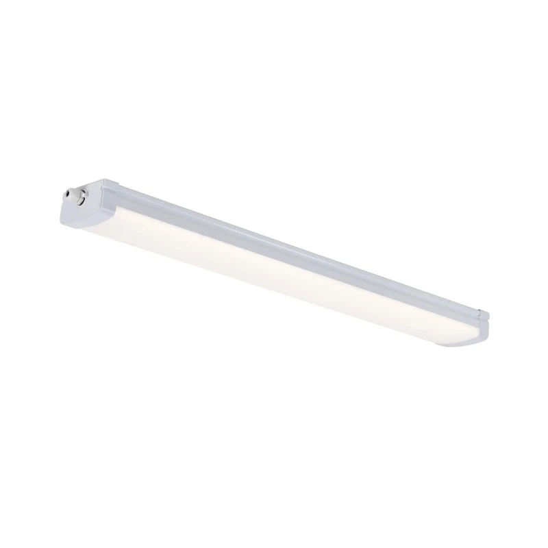 Image of Nordlux Burbank Indoor Batten Light Fitting White Plastic Sensor Intergrated LED Weatherproof - Mains Powered, IP65 White Unisex