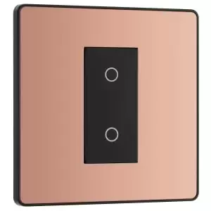 Image of BG Evolve Master Polished Copper 2 Way Single Touch Dimmer Switch - 200W
