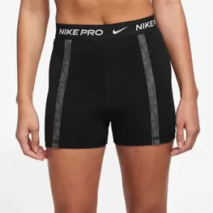 Image of Nike Pro Dri-FIT Womens High-Waisted 3 Shorts - Black