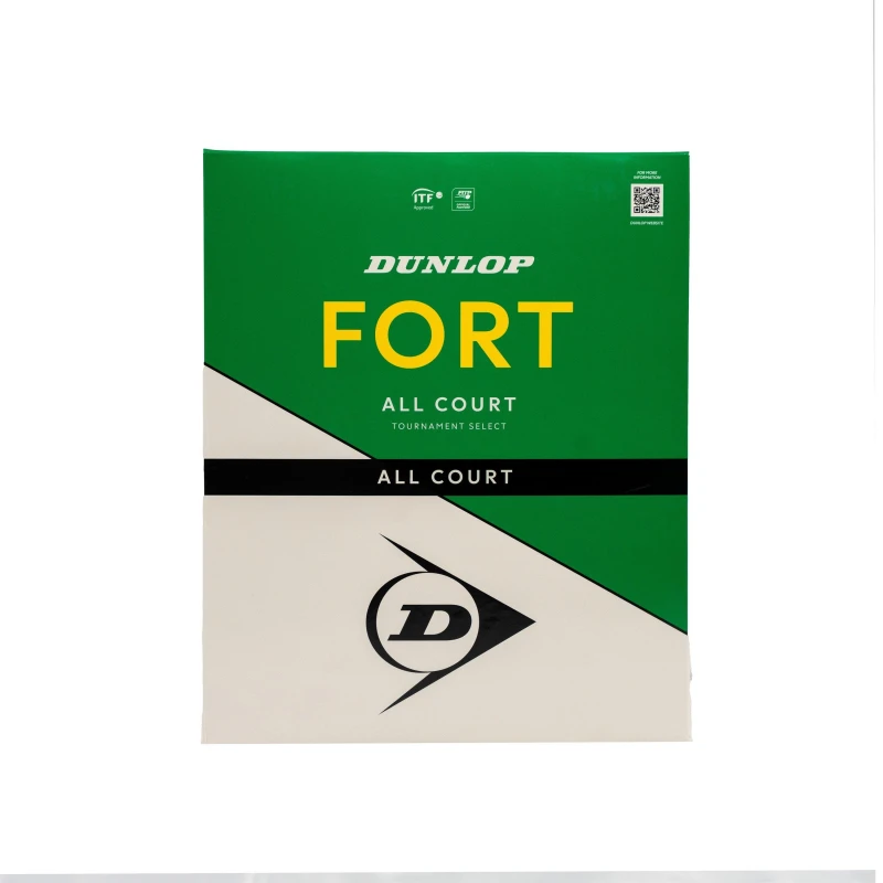 Image of Dunlop Fort Triple Pack of Tennis Balls (3x 4 Ball) Yellow unisex One Size