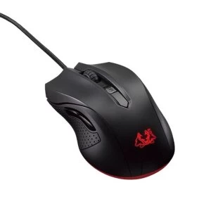 Image of Asus Cerberus USB Optical 2500DPI Black and Red Ambidextrous