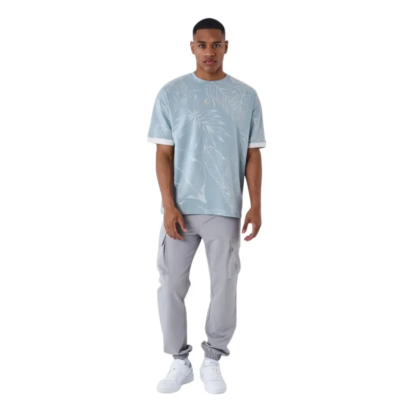 Image of Project X Paris Printed T-Shirt Project X Paris Luxuriant Bleu Male XS