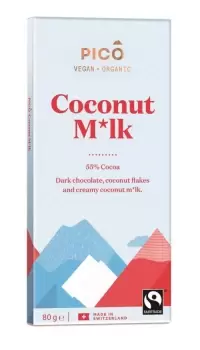 Image of Pico Pico Organic Coconut M*lk Chocolate (80g) (2 minimum)