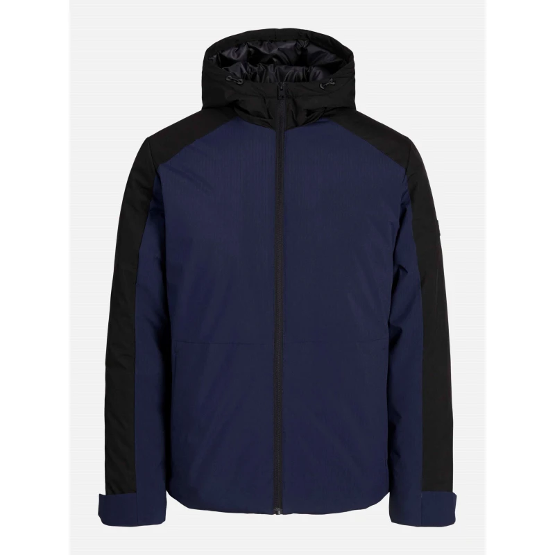 Image of Jack and Jones Mens Transitional Short Puffer Jacket Navy Blazer male S