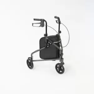 Image of NRS Healthcare 3 Wheel Steel Rollator - Silver