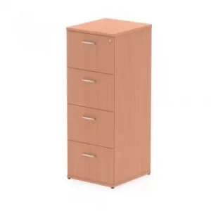 Image of Trexus 4 Drawer Filing Cabinet 500x600x1445mm Beech Ref I000074
