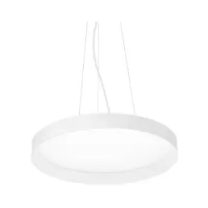 Image of Ideal Lux Lighting - Ideal Lux Decorative Round Hanging Pendant White, 3000K