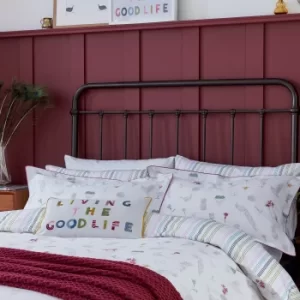 Image of Joules Living the Good Life Cushion MultiColoured