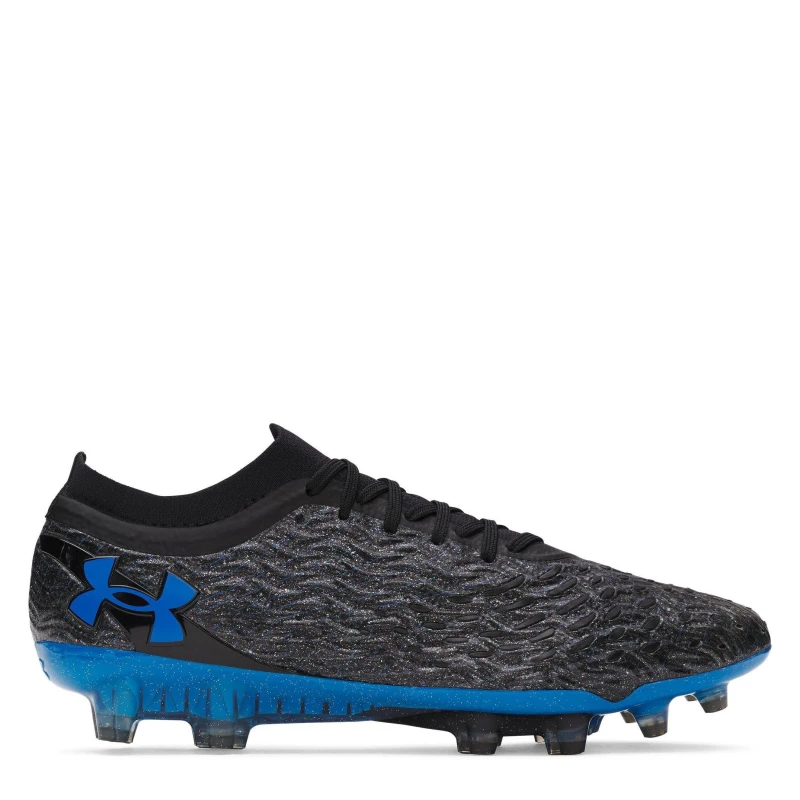 Image of Under Armour Magnetico Elite Adults Firm Ground Football Boots Black/Blue male 7 (41)