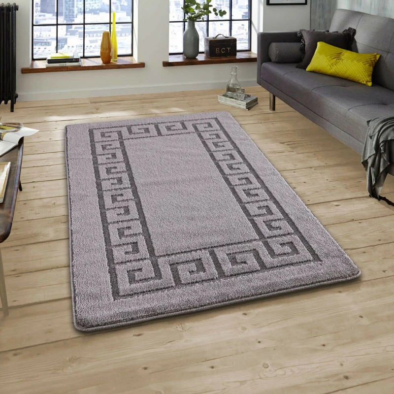 Image of Smart Living Smart Living Plain Heavy Duty Machine Washable Hallway Kitchen Non Slip Door Mat in Dark Grey Size: 80cm x 300cm Dark Grey 80cm x 300cm