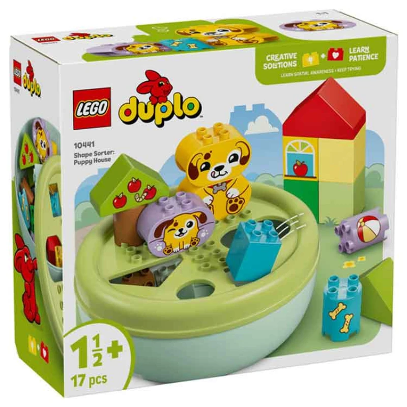 Image of LEGO DUPLO My First Shape Sorter: Puppy House Toddler Learning Toy 10441