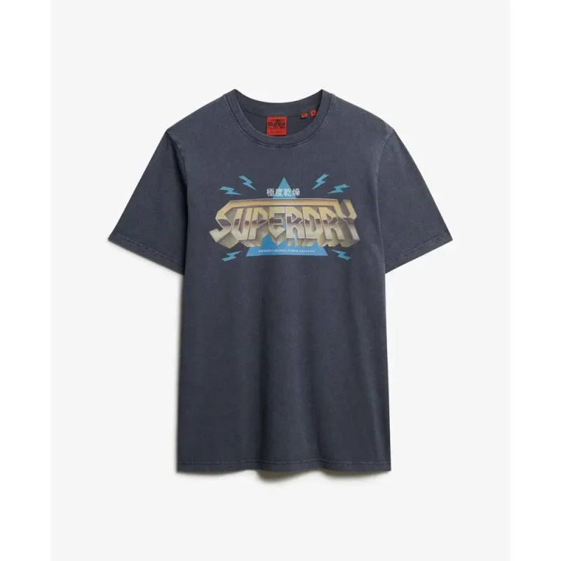 Image of Superdry T-Shirt Superdry Rock Band Noir Male S