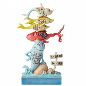 Image of One Fish Two Fish Red Fish Blue Fish Dr Seuss Figurine