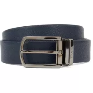 Image of Boss Boss Leather Belt Mens - Blue
