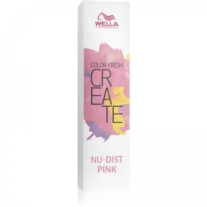 Image of Wella Professionals Color Fresh Create Semi Permanent Hair Colour Shade Nu-Dist Pink 60ml