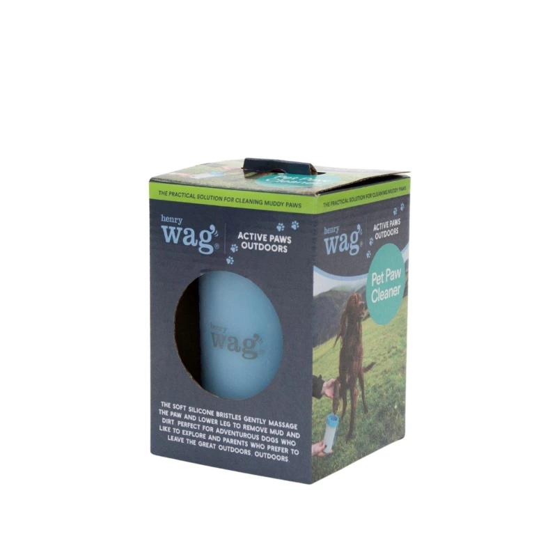 Image of Henry Wag Pet Paw Cleaner & Noodle Glove Towel Blue unisex One Size