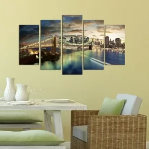 Image of 5PMDF-79 Multicolor Decorative MDF Painting (5 Pieces)