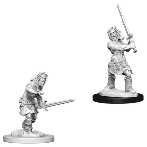 Image of Pathfinder Battles Deep Cuts Unpainted Miniatures (W1) Male Human Barbarian