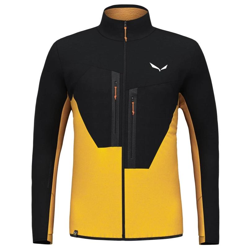 Image of Salewa Mens Ortles Technical Athletic Fit Performance Training Jacket Gold male X Small