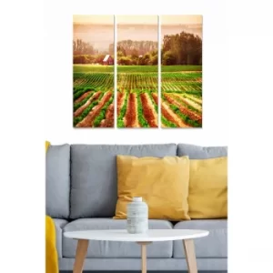 Image of MDF67319566 Multicolor Decorative MDF Painting (3 Pieces)