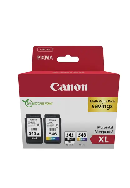 Image of Canon PG-545XL/CL-546 Original Multipack Ink Cartridges (8286B012)
