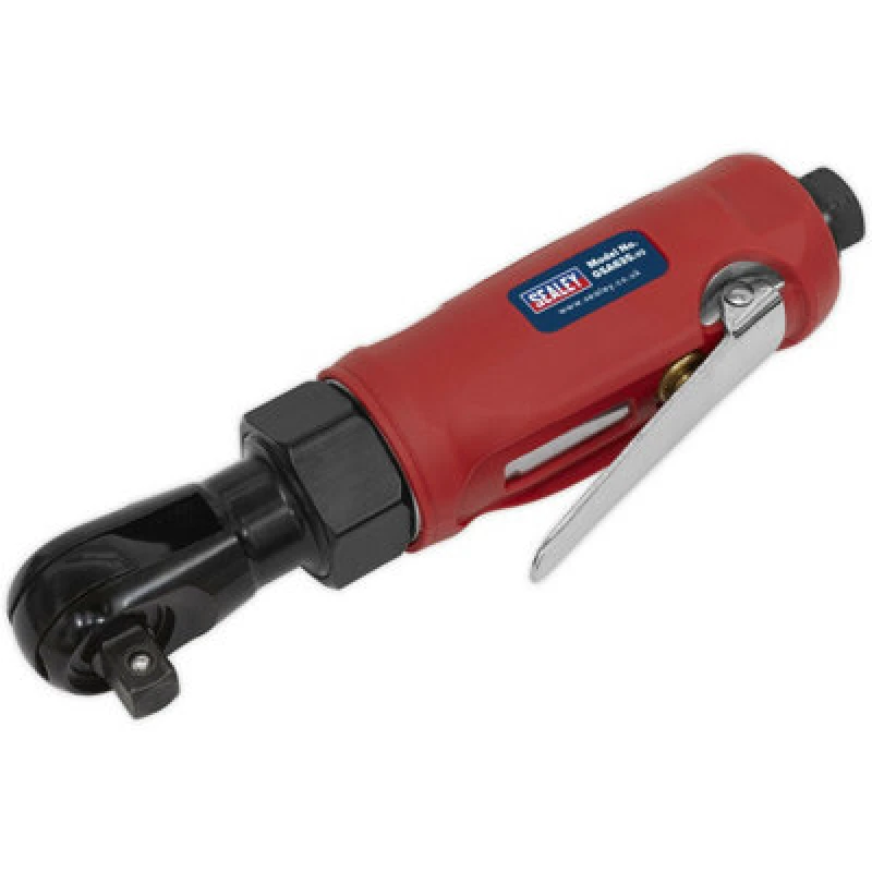 Image of Loops Compact Air Ratchet Wrench - 3/8" Sq Drive - 1/4" BSP - Finger Operated Trigger Multi