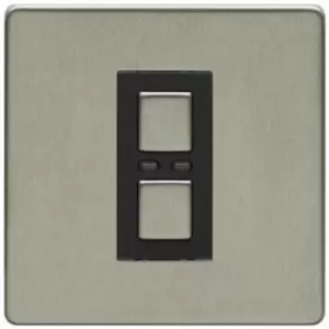 Image of LightwaveRF 230V 1 Gang Dimmer - Stainless Steel - Master Unit - JSJSLW400SS