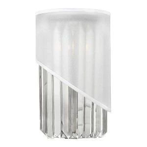 Image of 1 Light Indoor Wall Light Polished Nickel, E14