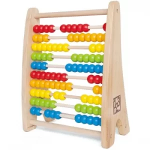 Image of Hape Rainbow Bead Abacus Wooden Activity Toy