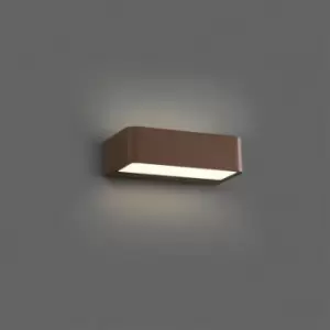 Image of Faro TAKUA - Integrated LED Up Down Lighter Outdoor Wall Light Brown, 3000K, IP65